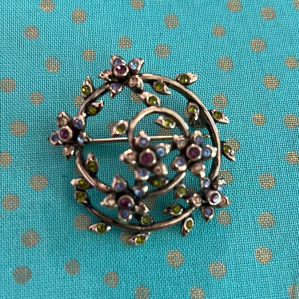 NEW VTG Monet Floral Brooch